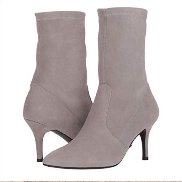 Stuart Weitzman Shoes - NWT-Stuart Weitzman Cling Suede Stretch Sock Booties